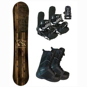 Symbolic Freedom USA Snowboard+Bindings+Boots Men Women Complete Package Combo
